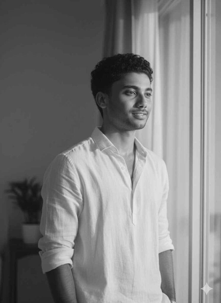 A SEO EXPERT STANDING NEAR WINDOW